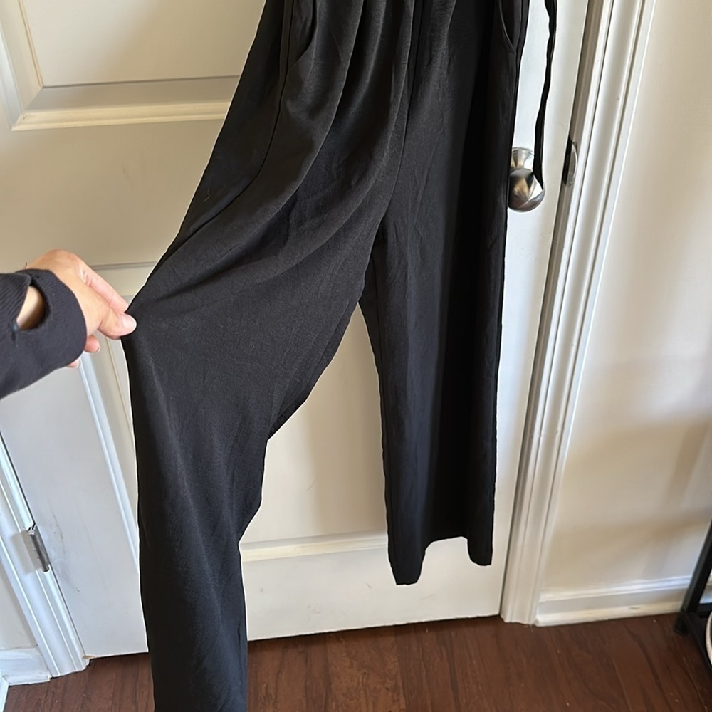 Monteau Belted Plunging Jumpsuit - Picture 9 of 9